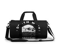 Bolsa de Viaje Redonda Death Wish Skull Bolsa de Gimnasio para Hombres y Mujeres Bolsa de Deporte Bolsa de Deporte