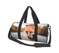 Bolsa de Viaje Redonda Fox On The Road Bolsa de Gimnasio para Hombres y Mujeres Bolsa de Deporte Bolsa de Deporte