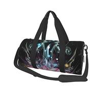 Bolsa de Viaje Redonda Hermosa Flor de Loto mágica Bolsa de Gimnasio para Hombres Mujeres Bolsa de Lona Bolsa de Deportes