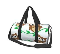 Bolsa de Viaje Redonda Lindo búho Bolsa de Gimnasio para Hombres Mujeres Bolsa de Lona Bolsa de Deportes