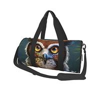 Bolsa de Viaje Redonda Lindo búho Bolsa de Gimnasio para Hombres Mujeres Bolsa de Lona Bolsa de Deportes