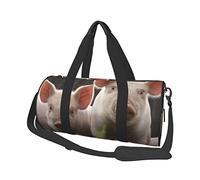 Bolsa de Viaje Redonda Lindo Cerdo Bolsa de Gimnasio para Hombres Mujeres Bolsa de Lona Bolsa de Deportes