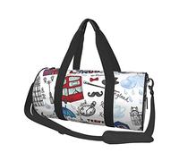 Bolsa de Viaje Redonda London Streets Bolsa de Gimnasio para Hombres y Mujeres Bolsa de Deporte Bolsa de Deporte
