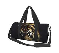 Bolsa de Viaje Redonda Tiger Walking In The Dark Bolsa de Gimnasio para Hombres y Mujeres Bolsa de Deporte Bolsa de Deporte