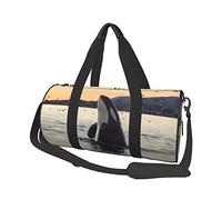 Bolsa de Viaje Redonda WhaleOf The Water Bolsa de Gimnasio para Hombres y Mujeres Bolsa de Deporte Bolsa de Deporte