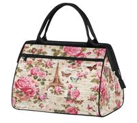 Bolsa de viaje romántica de la Torre Eiffel para mujeres, hombres, niños y niñas, bolsa de fin de semana, bolsa de viaje de 24 L para deportes, gimnasio, yoga, color, Big, Organizador de bolsas