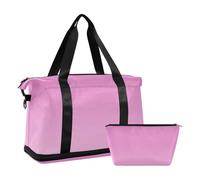Bolsa de viaje rosa degradado para fin de semana con neceser para viajes, gran capacidad, rosado Gradient, 1 size