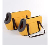 Bolsa De Viaje Tipo Bandolera para Perros Y Gatos Pequeños, Paquete De 2, Bolsa De Mano Suave para Transportar Mascotas, Bolsas De Viaje para Perros Y Gatos Pequeños,Amarillo,M