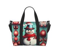 Bolsa de viaje versátil con estampado de Feliz Navidad, el compañero para viajes de negocios y personales, color negro, talla única, Black, Talla única