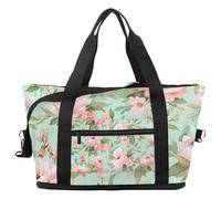 Bolsa de viaje vintage con diseño de tortuga y estrella de mar, expandible, para fin de semana, impermeable, para deporte, gimnasio, hospital, Multicolor 12, Talla única, Bolsa de viaje