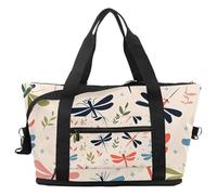 Bolsa de viaje vintage con diseño de tortuga y estrella de mar, expandible, para fin de semana, impermeable, para deporte, gimnasio, hospital, Multicolor 10, Talla única, Bolsa de viaje