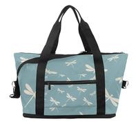 Bolsa de viaje vintage con diseño de tortuga y estrella de mar, expandible, para fin de semana, impermeable, para deporte, gimnasio, hospital, Multicolor 15, Talla única, Bolsa de viaje