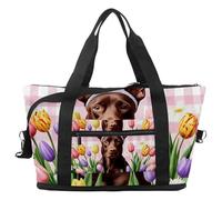 Bolsa de viaje vintage con diseño de tortuga y estrella de mar, expandible, para fin de semana, impermeable, para deporte, gimnasio, hospital, Multicolor 6, Talla única, Bolsa de viaje