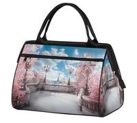 Bolsa de viaje vintage de la Torre Eiffel para mujeres, hombres, niños y niñas, bolsa de fin de semana, bolsa de viaje de 24 L para deportes, gimnasio, yoga, color, Big, Organizador de bolsas