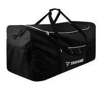 Bolsa de viaje de 40 x 50 x 90 cm, 180 litros, resistente al agua, asas de transporte, correa de hombro ajustable, correa de equipaje, bolsa de deporte, bolsa de fin de semana, grande, color negro
