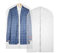 Bolsa de vinilo transparente para ropa, paquete de 2, mantén tu ropa bien organizada y en perfectas condiciones. Protege tu ropa mientras viajas y mantén las prendas libres de polvo mientras cuelgas