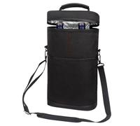 Bolsa de vino aislada, bolsas aisladas para botellas - Bolsa de vino aislada portátil, bolsa de hombro protectora para una mejor refrigeración, negro, referencia a descripción, unisex, Negro, Refer to