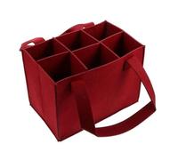 Bolsa de Vino Bolsa de fieltro for botellas de vino, bolso plegable, cesta de almacenamiento de fieltro, bolsa de regalo for fiestas, cerveza y champán, bolsa de almacenaje for acampada, caja de 6 bot