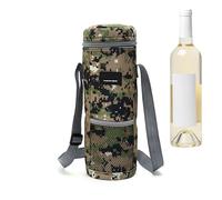 Bolsa de vino - Bolsa portátil aislada, almacenamiento de vino plegable, bolsa de licor de viaje, estuche de bebidas al aire libre, organizador de botellas compacto para senderismo, camping, eventos