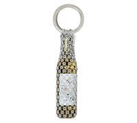 Bolsa de vino con detalles de cristal con mango ergonómico, color blanco | Bolsa de almacenamiento multifuncional de cristal para botellas de vino y objetos pequeños, portátil para viajes y uso diario