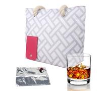 Bolsa de vino con dispensador de bebidas | Bolsa dispensadora de vino portátil | Bolsa de vino de playa con compartimento aislado | Bolsa de hombro para playa, viajes, picnic, camping, regalo para los