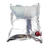 Bolsa de vino de 5L efecto vacío larga frescura después de la apertura | Válvula de mariposa integrada, apertura de 3 cm, montaje sin herramientas, cierre hermético, montaje en segundos