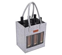 Bolsa de vino de fieltro, Portador de vino para 6 botellas, Bolsas De Vino Para Viajes Con Asa, Bolsa de transporte de vino de fieltro, bolsa de vino a prueba de fugas para viajes, almacenamiento segu