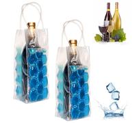 Bolsa de vino de hielo, enfriador de botellas de vino para champán rojo y blanco o espumoso, soporte de refrigeración de gel