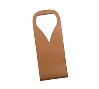 Bolsa de vino de piel sintética, ligera y cómoda, soporte para botella individual, champán, cerveza, picnic al aire libre, marrón claro, Talla única