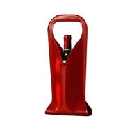 Bolsa de vino de piel sintética, transportador universal para vino, champán y licores, bolsa de regalo para cumpleaños, boda, picnic, Navidad, Red, 17.0*10.0*34.0