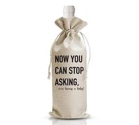 Bolsa de vino de regalo, bolsas de vino, decoraciones de fiesta, arpillera con cordón, bolsa de vino, ideas de regalo personalizadas (DL410)