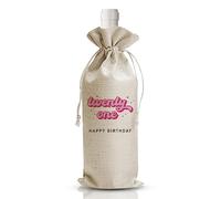 Bolsa de vino de regalo, bolsas de vino, decoraciones de fiesta, arpillera con cordón, bolsa de vino, ideas de regalo personalizadas (DL423)