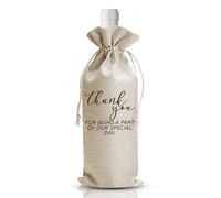 Bolsa de vino de regalo, bolsas de vino, decoraciones de fiesta, arpillera con cordón, bolsa de vino, ideas de regalo personalizadas (DL368)