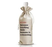 Bolsa de vino de regalo, bolsas de vino, decoraciones de fiesta, arpillera con cordón, bolsa de vino, ideas de regalo personalizadas (DL391)