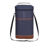 Bolsa de vino portátil para 2 botellas de vino con paquete de champán helado, vino de viaje, Blue, Talla única
