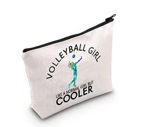 Bolsa de Voleibol con Cremallera para Voleibol, Deportes, Regalo de Voleibol, niña como una Chica Normal, Pero más Fresca, Bolsa de cosméticos para Jugadores