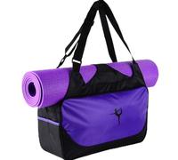 Bolsa de Yoga Gimnasio Bolso de Bolsas de Gran Capacidad Material de poliéster Diseño de viscosidad 48x24x16cm 18.9x9.4x6.3in para Mujeres Sports Yoga Actividades al Aire Libre de (Púrpura)
