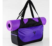 Bolsa de yoga outdoorm Material de poliéster Diseño de viscosidad Gran capacidad 48x24x16cm/18.9x9.4x6.3in Bolsa de gimnasio para deportes Yoga (Púrpura)