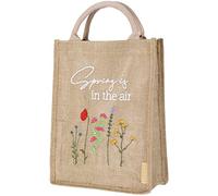 Bolsa de yute para regalo de Pascua - mantiene su forma con asa y elegante letra a mano - Embalaje para regalo de Pascua - decoración - 22x30x10 cm - Hello Spring