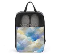 Bolsa de zapatos abstracta con textura similar a una nube para viajes, uso diario, bolsa de almacenamiento antipolvo para zapatos de golf