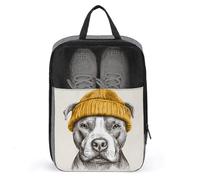 Bolsa de zapatos amarilla para perros, para viajes, uso diario, antipolvo y bolsa de almacenamiento para zapatos de golf