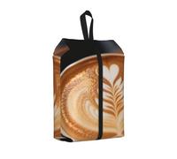 Bolsa de zapatos Coffee Latte Art para viajes, organizador de zapatos impermeable para maleta, bolsa de almacenamiento 3 en 1 para entrenadores de gimnasio