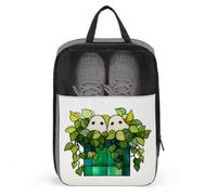 Bolsa de zapatos con dos bonitos fantasmas en maceta verde para viajes, uso diario, bolsa de almacenamiento antipolvo para zapatos de golf