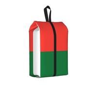 Bolsa de zapatos con la bandera de Madagascar para viajes, impermeable, organizador de zapatos para maleta, bolsa de almacenamiento 3 en 1 para entrenadores de gimnasio