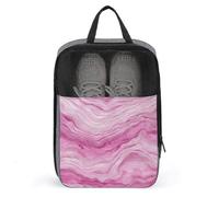 Bolsa de zapatos de ágata rosa inspirada en Toile, para viajes, uso diario, bolsa de almacenamiento antipolvo para zapatos de golf