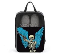 Bolsa de zapatos de ángel con alas azules para viajes, uso diario, bolsa de almacenamiento antipolvo para zapatos de golf