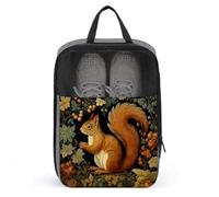 Bolsa de zapatos de ardilla vintage para viajes, uso diario, bolsa de almacenamiento antipolvo para zapatos de golf