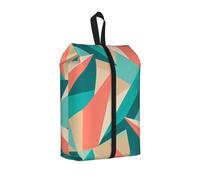 Bolsa de zapatos de colores tropicales para viajes, organizador de zapatos impermeable para maleta, bolsa de almacenamiento 3 en 1 para entrenadores de gimnasio