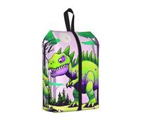 Bolsa de zapatos de dinosaurio verde para viajes, impermeable, organizador de zapatos para maleta, bolsa de almacenamiento 3 en 1 para entrenadores de gimnasio