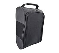 Bolsa de zapatos de golf con cremallera para deportes, hombres, mujeres, senderismo, Black, 33 cmx15 cmx22 cm